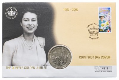 купить Британские Виргинские острова 1 доллар (dollar) 2002 "50 лет правления Королевы Елизаветы II - Карнавал" (в конверте)