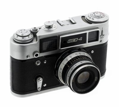 купить Фотоаппарат пленочный "ФЭД-4" с объективом "Индустар-61" в оригинальном кофре, металл, кожа, завод "ФЭД", СССР, 1964-1980 гг.