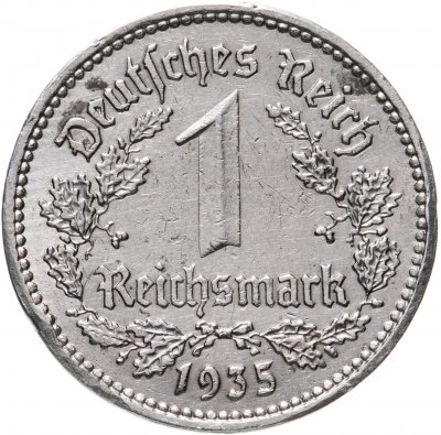 купить Германия, Третий рейх 1 рейхсмарка (reichsmark) 1935 A