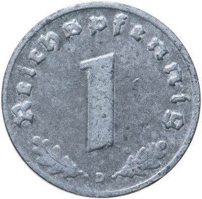 купить Германия (Третий рейх) 1 рейхспфенниг (reichspfennig) 1942 Знак монетного двора: "D" - Мюнхен