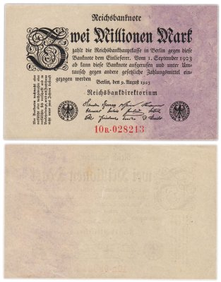 купить Германия 2000000 марок 1923 года