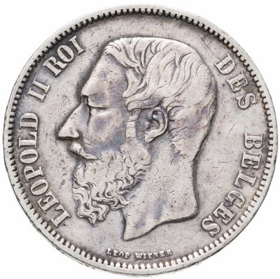 купить Бельгия 5 франков (francs) 1868