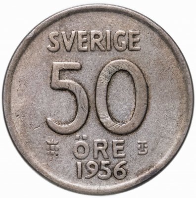 купить Швеция 50 эре (ore) 1956