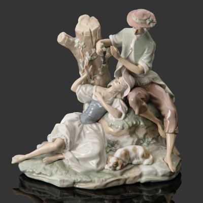 купить Статуэтка "Grupo Pastoral" ("Пасторальная группа"), скульптор Salvador Furio, фарфор, роспись, Lladro, Испания, 1960-1970 гг.
