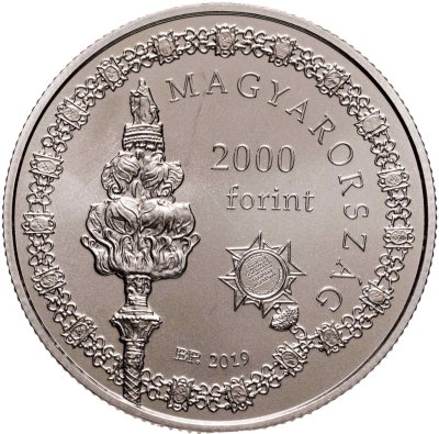 купить Венгрия 2000 форинтов 2019 250 лет Университету Земмельвайса