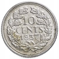 Купить Нидерланды 10 центов (cents) 1937