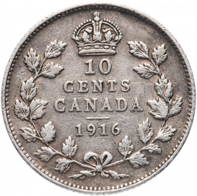 купить Канада 10 центов (cents) 1916
