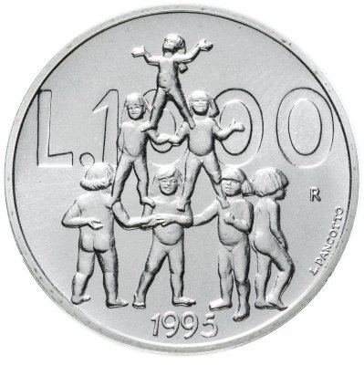купить Сан-Марино 1000 лир (lire) 1995 "Детская пирамида"