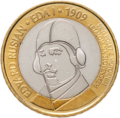 купить Словения 3 евро 2009 "Эдвард Русян"