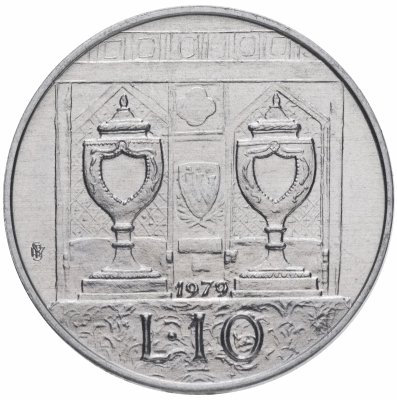 купить Сан-Марино 10 лир 1979 "Институциональные органы государства"