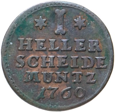 купить Германия, Ландграфство Гессен-Кассель 1 геллер 1760