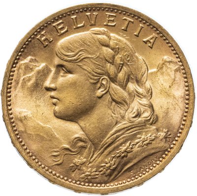 купить Швейцария 20 франков (francs) 1927