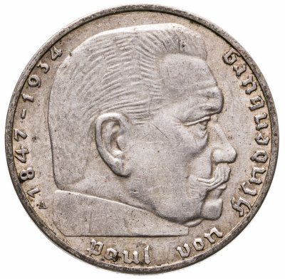 купить Германия (Третий Рейх) 2 рейхсмарки (reichsmark) 1939