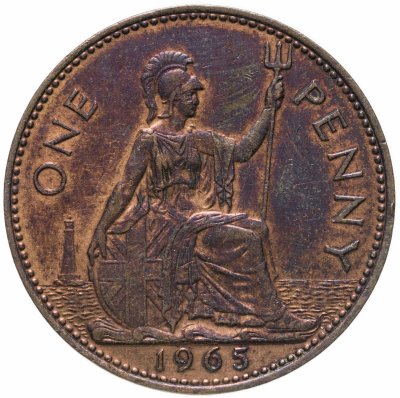 купить Великобритания 1 пенни 1965
