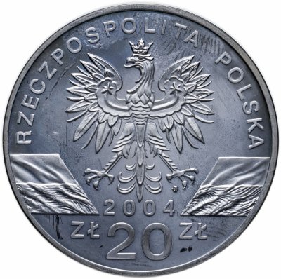 купить Польша 20 злотых (zlotych) 2004 Всемирная природа - Морская свинья