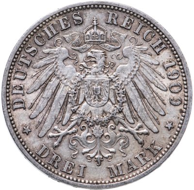 купить Германская империя (Пруссия) 3 марки (mark) 1909
