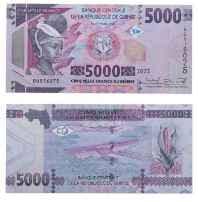купить Гвинея - 5000 франков 2022