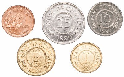 купить Гайана набор монет 1979-1996 (5 штук)