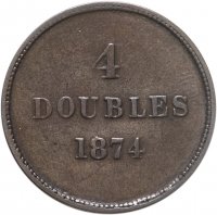 купить Гернси 4 дубля 1874
