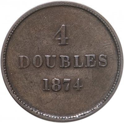 купить Гернси 4 дубля 1874