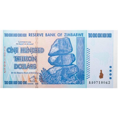 купить Зимбабве 100000000000000 (100 триллионов) долларов 2008 (Pick 91)