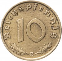 купить Германия (Третий Рейх) 10 рейхспфеннигов (reichspfennig) 1938 Е