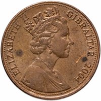 купить Гибралтар 2 пенса (pence) 2004 "300 лет захвату Гибралтара"