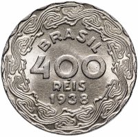 купить Бразилия 400 рейс (reis) 1938 "Жетулиу Дорнелис Варгас"