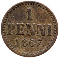 Купить 1 пенни 1867