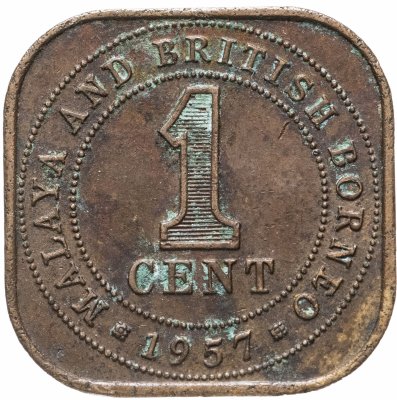 купить Малайя и Британское Борнео 1 цент (cent) 1957