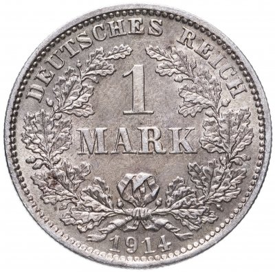купить Германия (Германская империя) 1 марка 1914 D знак монетного двора: "D" - Мюнхен