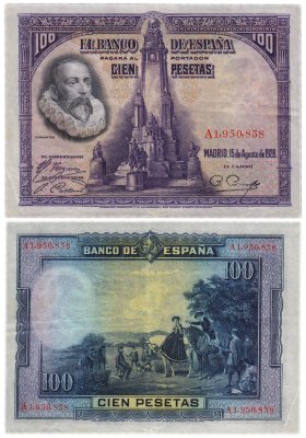купить Испания 100 песет 1928 (Pick 76)