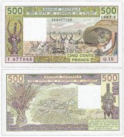 Купить Того (Западная Африка) 500 франков 1985 (Pick 806Th) Литера T
