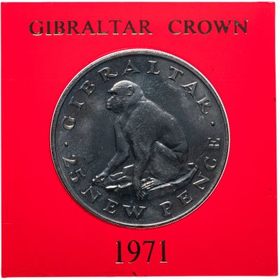 купить Гибралтар 25 новых пенсов (new pence) 1971