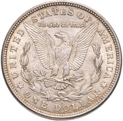купить США 1 доллар (dollar) 1921 "Доллар Моргана" (Morgan Dollar) знак монетного двора "D" - Денвер
