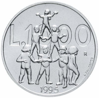 купить Сан-Марино 1000 лир (lire) 1995 "Детская пирамида"