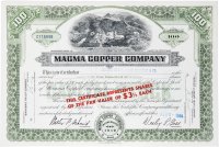 купить Акция США MAGMA COPPER COMPANY 1964 гг.