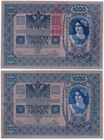 купить Австрия 1000 крон 1919 (надпечатка на 1000 кронах 1902) Pick 59