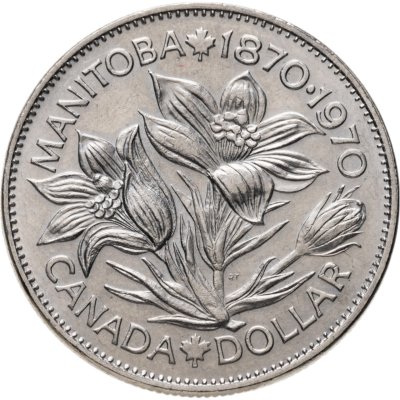 купить Канада 1 доллар (dollar) 1970 "100 лет со дня присоединения Манитобы"
