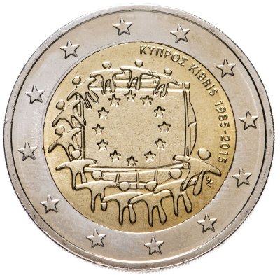 купить Кипр 2 евро 2015 "30 лет флагу Европы"