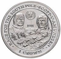 купить Фолклендские острова 1 крона (crown) 2007 "Норвежская антарктическая экспедиция"