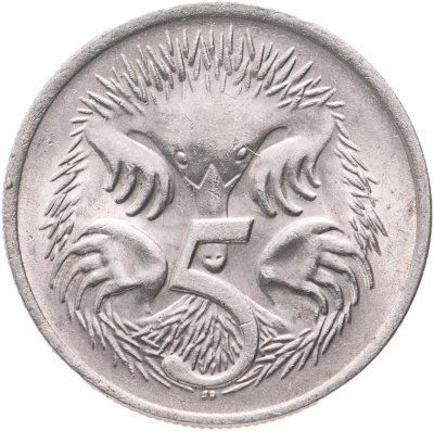 купить Австралия 5 центов (cents) 1982 королева молодая