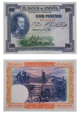 купить Испания 100 песет 1925 (Pick 62c)