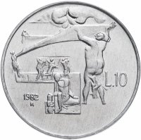 купить Сан-Марино 10 лир 1982 "Социальные достижения"
