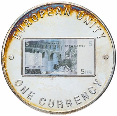купить Замбия 1000 квача 1999 "Европейское единство - 5 евро"