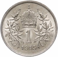 Купить Австро-Венгрия 1 крона 1915, монета для Австрии