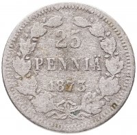 купить 25 пенни (pennia) 1873 S