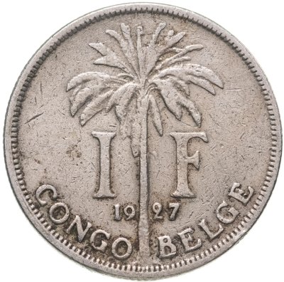 купить Бельгийское Конго 1 франк (franc) 1927