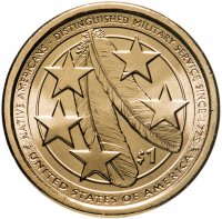 купить США 1 доллар (dollar) D 2021 "Коренные Американцы - Коренные американцы в армии США"