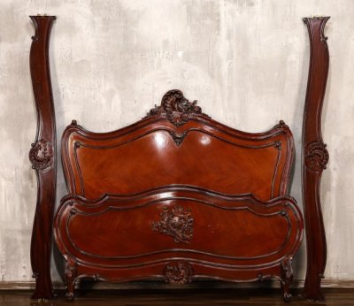 купить Кровать, красное дерево, резьба, Франция, 1950-1959 гг.